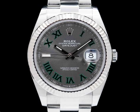 rolex datejust green dial roman numerals|rolex datejust roman numerals price.